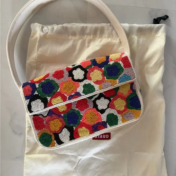 STAUD Tommy Beaded Shoulder Bag - Picture 3 of 10